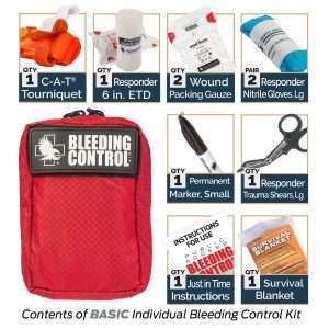 BASIC PUBLIC ACCESS INDIVIDUAL BLEEDING CONTROL KIT - NYLON