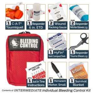 INTERMEDIATE PUBLIC ACCESS INDIVIDUAL BLEEDING CONTROL KIT - NYLON