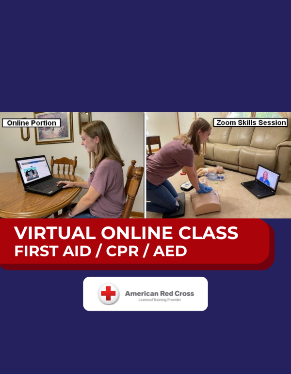 VIRTUAL Class Red Cross First Aid CPR/AED